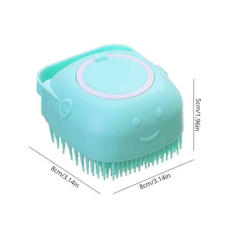 Transform Bath Time with Our Soft Silicone Pet Bathing Brush - Perfect for Dogs and Cats!