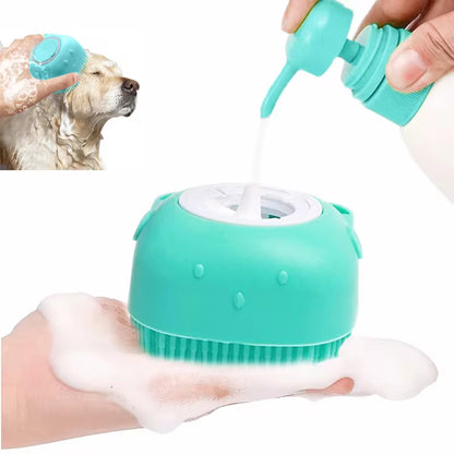 Transform Bath Time with Our Soft Silicone Pet Bathing Brush - Perfect for Dogs and Cats!