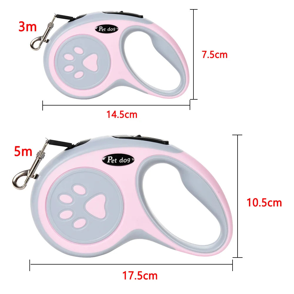 Durable Retractable Nylon Dog Leash for Small to Medium Pets - Perfect for Outdoor Adventures and Travel