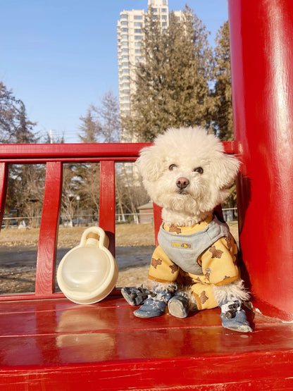 Portable and Foldable Bulb Water Bottle for Dogs - Large Capacity Outing Kettle and Feeder