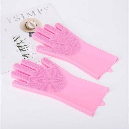 Revolutionary Pet Hair Removal Glove - Effortless Grooming for Dogs and Cats with Silicone Scrubbing Action