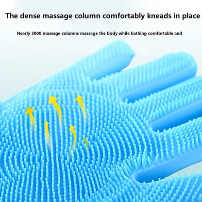 Revolutionary Pet Hair Removal Glove - Effortless Grooming for Dogs and Cats with Silicone Scrubbing Action