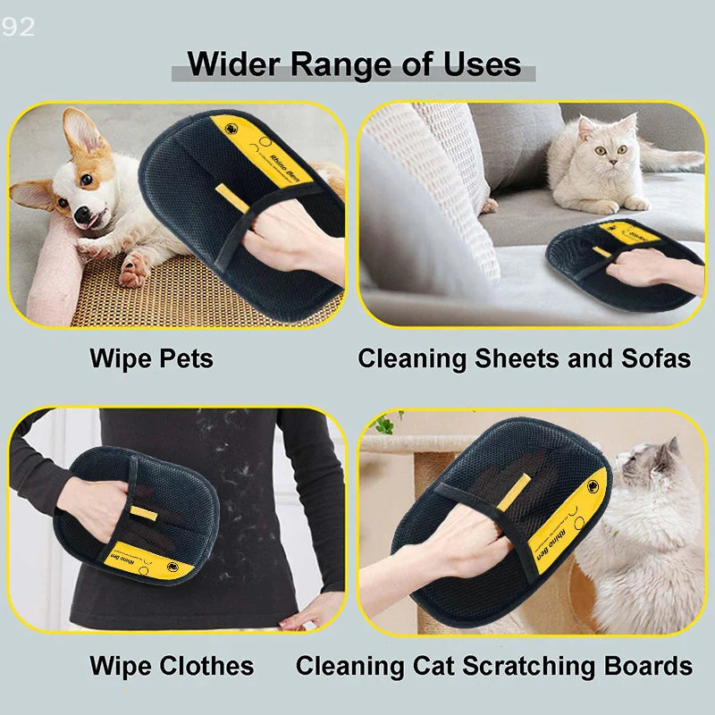 Revolutionary 2025 Electrostatic Pet Hair Removal Gloves - Effortless Grooming for Cats & Dogs