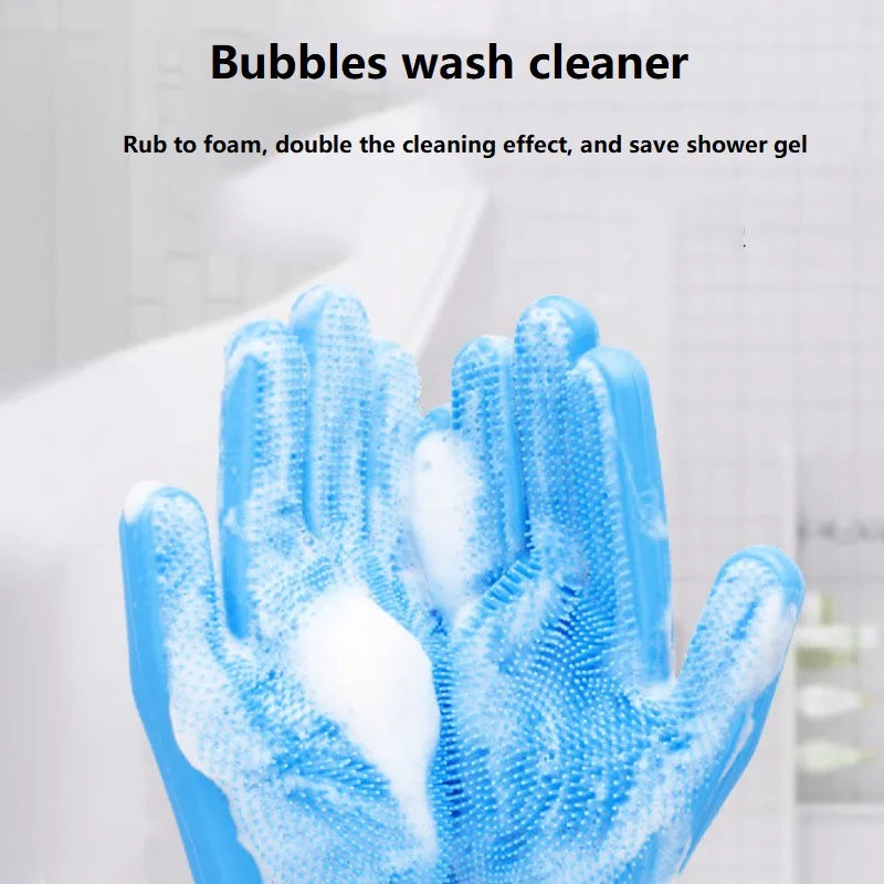 Revolutionary Pet Hair Removal Glove - Effortless Grooming for Dogs and Cats with Silicone Scrubbing Action