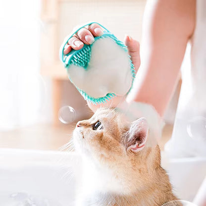 Transform Bath Time with Our Soft Silicone Pet Bathing Brush - Perfect for Dogs and Cats!