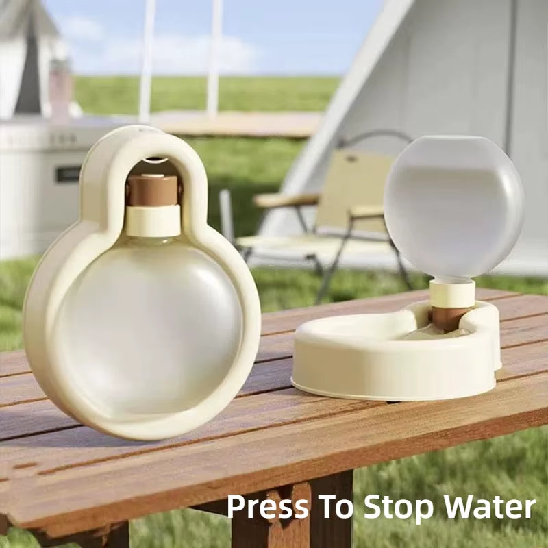 Portable and Foldable Bulb Water Bottle for Dogs - Large Capacity Outing Kettle and Feeder